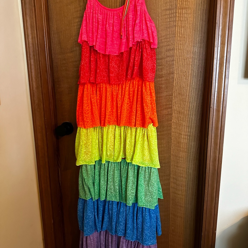 Colorful Tiered Maxi Dress